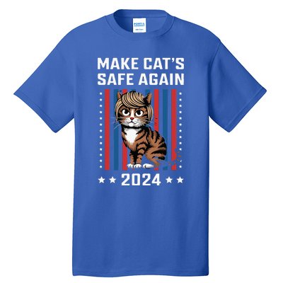 Make Cats Safe Again 2024 Trump Cats Owner Tall T-Shirt