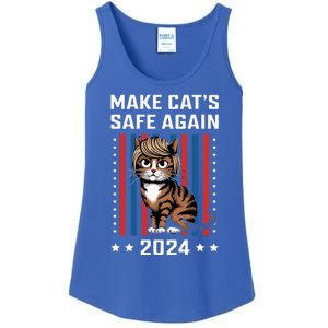 Make Cats Safe Again 2024 Trump Cats Owner Ladies Essential Tank