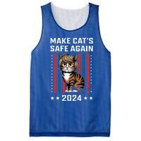 Make Cats Safe Again 2024 Trump Cats Owner Mesh Reversible Basketball Jersey Tank