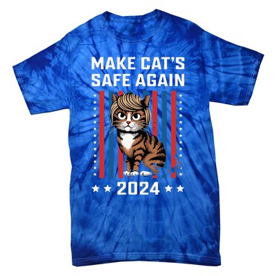 Make Cats Safe Again 2024 Trump Cats Owner Tie-Dye T-Shirt