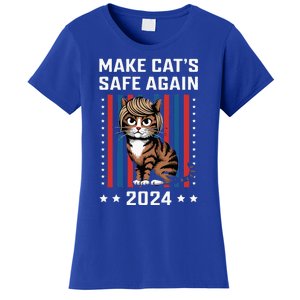 Make Cats Safe Again 2024 Trump Cats Owner Women's T-Shirt