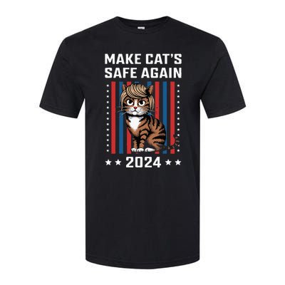 Make Cats Safe Again 2024 Trump Cats Owner Softstyle CVC T-Shirt