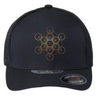 Metatron's Cube, Sacred Geometry Fruit Of Life Flexfit Unipanel Trucker Cap