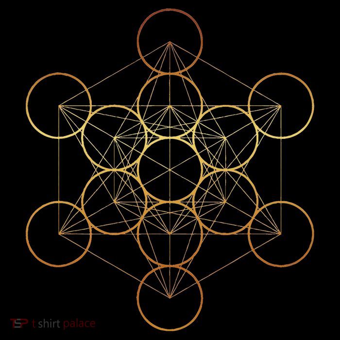 Metatron's Cube, Sacred Geometry Fruit Of Life Sustainable Bucket Hat
