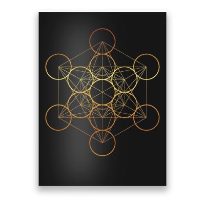 Metatron's Cube, Sacred Geometry Fruit Of Life Poster