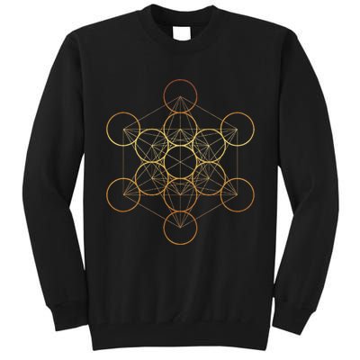 Metatron's Cube, Sacred Geometry Fruit Of Life Tall Sweatshirt