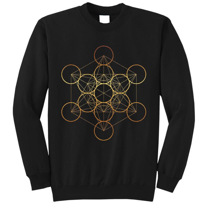 Metatron's Cube, Sacred Geometry Fruit Of Life Tall Sweatshirt