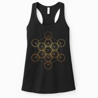 Metatron's Cube, Sacred Geometry Fruit Of Life Womens Tank Top
