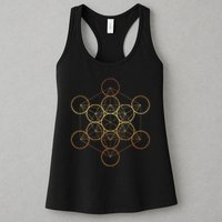 Metatron's Cube, Sacred Geometry Fruit Of Life Womens Tank Top