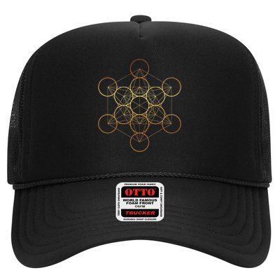 Metatron's Cube, Sacred Geometry Fruit Of Life Trucker Hat