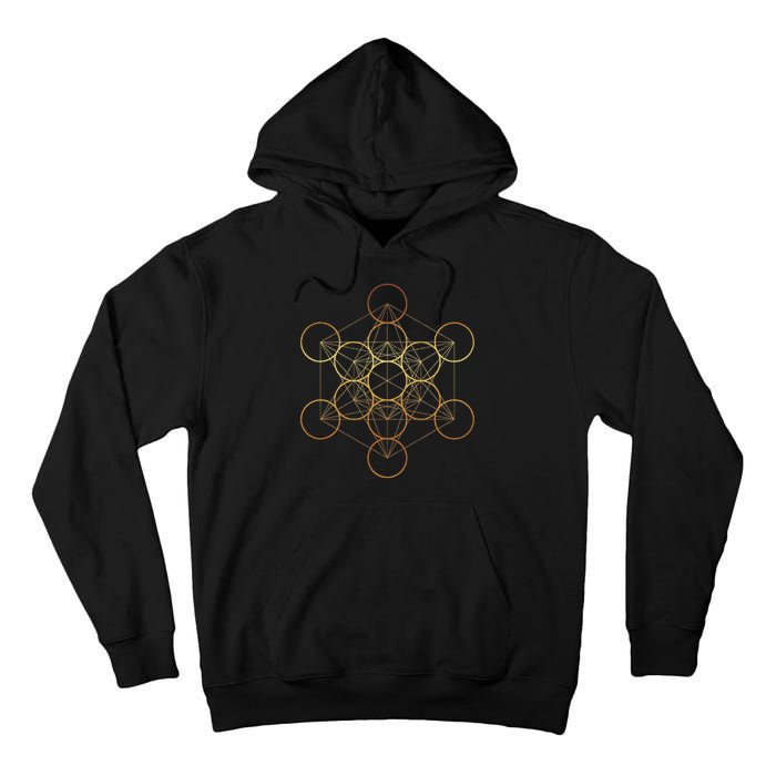Metatron's Cube, Sacred Geometry Fruit Of Life Tall Hoodie