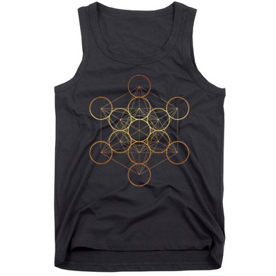 Metatron's Cube, Sacred Geometry Fruit Of Life Tank Top