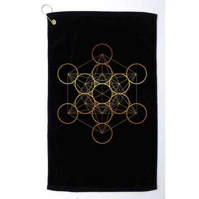 Metatron's Cube, Sacred Geometry Fruit Of Life Golf Towel