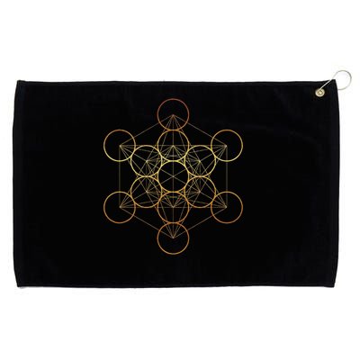 Metatron's Cube, Sacred Geometry Fruit Of Life Grommeted Golf Towel