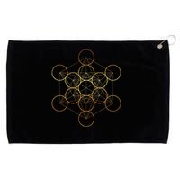 Metatron's Cube, Sacred Geometry Fruit Of Life Grommeted Golf Towel