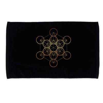 Metatron's Cube, Sacred Geometry Fruit Of Life Microfiber Hand Towel