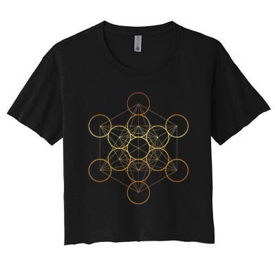 Metatron's Cube, Sacred Geometry Fruit Of Life Crop Top