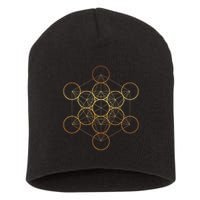 Metatron's Cube, Sacred Geometry Fruit Of Life Short Acrylic Beanie