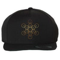 Metatron's Cube, Sacred Geometry Fruit Of Life Wool Snapback Cap