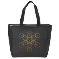 Metatron's Cube, Sacred Geometry Fruit Of Life Zip Tote Bag