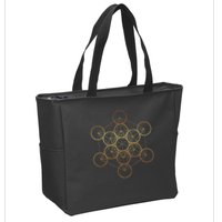 Metatron's Cube, Sacred Geometry Fruit Of Life Zip Tote Bag