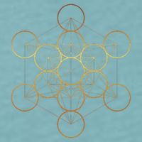 Metatron's Cube, Sacred Geometry Fruit Of Life Sueded Cloud Jersey T-Shirt