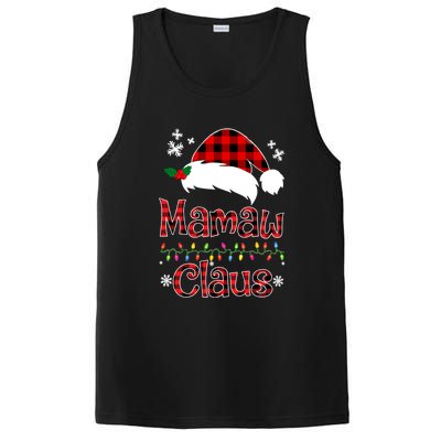 Mamaw Christmas Santa Claus Red Plaid Great Gift Mamaw Claus Gift PosiCharge Competitor Tank