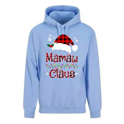 Mamaw Christmas Santa Claus Red Plaid Great Gift Mamaw Claus Gift Unisex Surf Hoodie