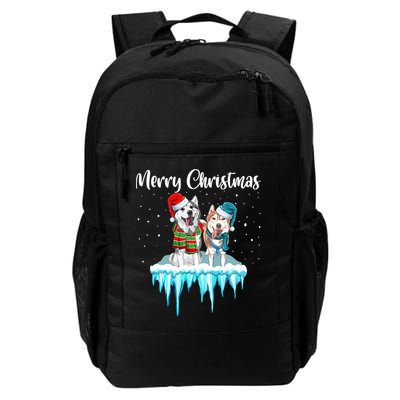 Merry Christmas Siberian Husky Chistmas Season Gift Backpack