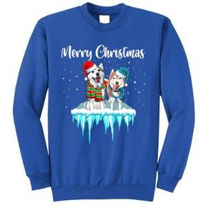 Merry Christmas Siberian Husky Chistmas Season Gift Sweatshirt