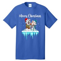 Merry Christmas Siberian Husky Chistmas Season Gift Tall T-Shirt