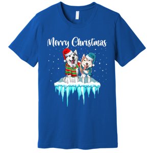 Merry Christmas Siberian Husky Chistmas Season Gift Premium T-Shirt