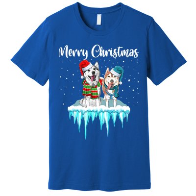 Merry Christmas Siberian Husky Chistmas Season Gift Premium T-Shirt