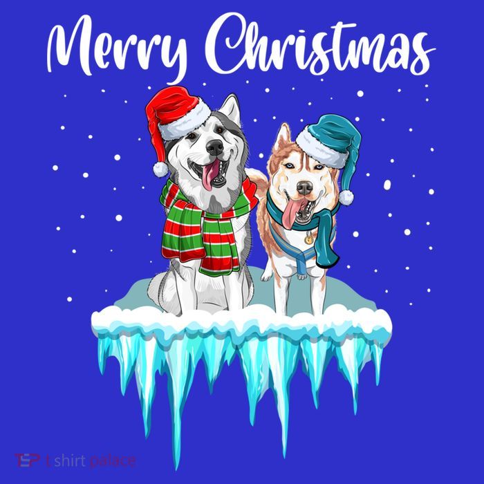 Merry Christmas Siberian Husky Chistmas Season Gift Premium T-Shirt