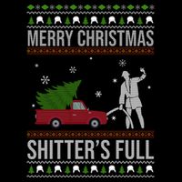 Merry Christmas Shitters Full Funny Ugly 16 in Basic Backpack