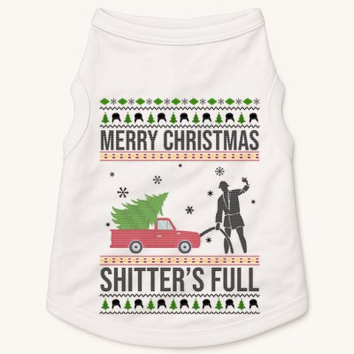Merry Christmas Shitters Full Funny Ugly Doggie Tank