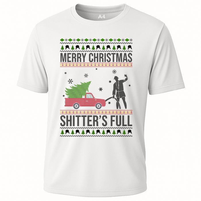 Merry Christmas Shitters Full Funny Ugly Performance Shirt