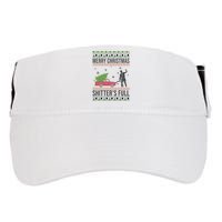 Merry Christmas Shitters Full Funny Ugly Adult Drive Performance Visor