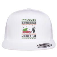 Merry Christmas Shitters Full Funny Ugly Flat Bill Trucker Hat