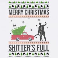 Merry Christmas Shitters Full Funny Ugly Baby Bodysuit