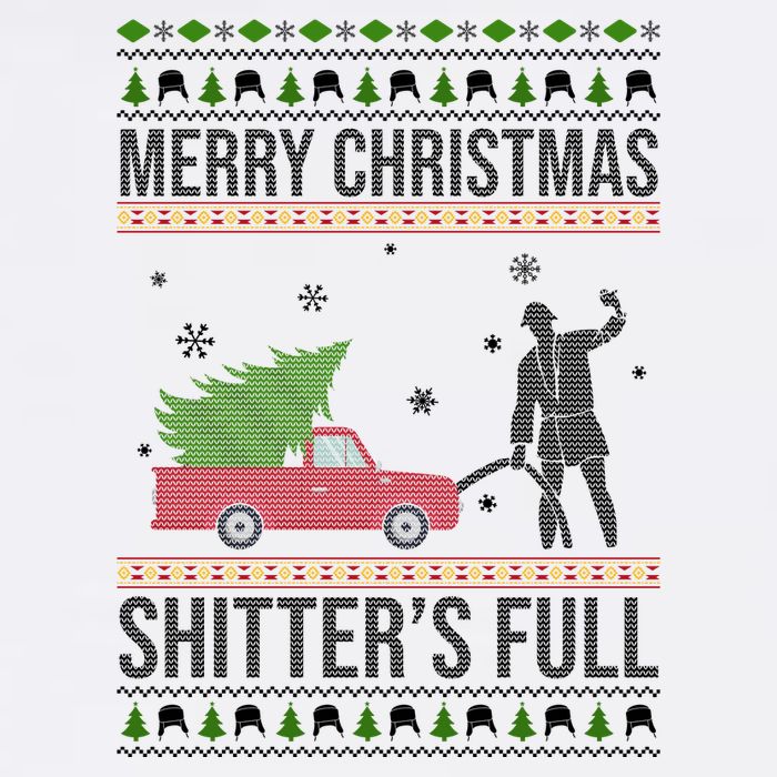 Merry Christmas Shitters Full Funny Ugly Baby Bodysuit