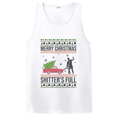 Merry Christmas Shitters Full Funny Ugly PosiCharge Competitor Tank