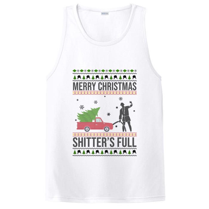 Merry Christmas Shitters Full Funny Ugly PosiCharge Competitor Tank