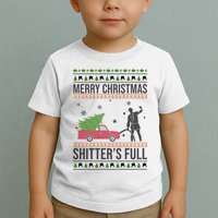Merry Christmas Shitters Full Funny Ugly Toddler T-Shirt