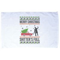 Merry Christmas Shitters Full Funny Ugly Microfiber Hand Towel
