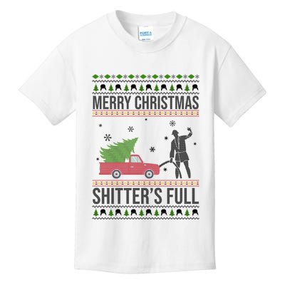 Merry Christmas Shitters Full Funny Ugly Kids T-Shirt