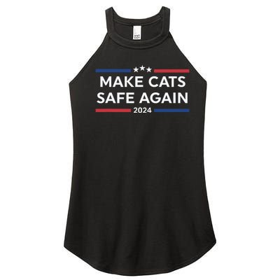 Make Cats Safe Again Trump Women’s Perfect Tri Rocker Tank