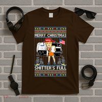 Merry Christmas Shitters Full Trump Ugly Christmas Sweater T-Shirt
