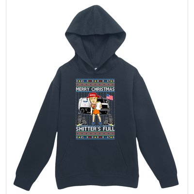 Merry Christmas Shitters Full Trump Ugly Christmas Sweater Urban Pullover Hoodie