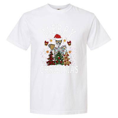 Merry Christmas Skull Skeleton funny  Garment-Dyed Heavyweight T-Shirt